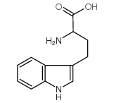 α-氨基-g-(3-吲哚)丁酸结构式
