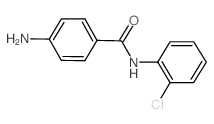 4-氨基-n-(2-氯苯基)苯甲酰胺结构式