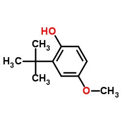 3-叔丁基-4-羟基苯甲醚结构式