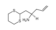 (R)-1-(1,3-dithian-2-yl)pent-4-en-2-amine 结构式