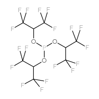 三(1,1,1,3,3,3-六氟-2-丙基)亚磷酸结构式