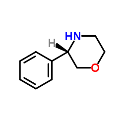(s)-3-苯基吗啉结构式