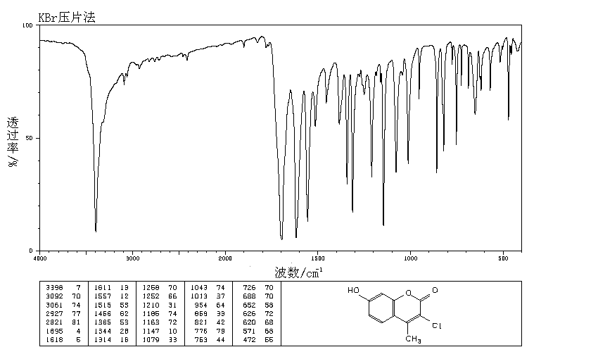 3-CHLORO-7-HYDROXY-4-METHYLCOUMARIN_IR2