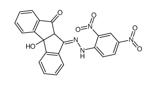 6a-Hydroxy-3,4-dioxo-3,3a,4,6a-tetrahydro-dibenzo<1,2,5,6>pentalin-(2,4-dinitro-phenylhydrazon)结构式