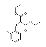 diethyl 2-(2-methylphenoxy)propanedioate Structure