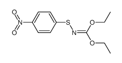 diethyl N-(p-nitrophenylthio)carbonimidate结构式