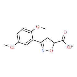 3-(2,5-dimethoxyphenyl)-4,5-dihydroisoxazole-5-carboxylic acid picture