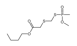 butyl 2-[[methoxy(methyl)phosphoryl]sulfanylmethylsulfanyl]acetate结构式