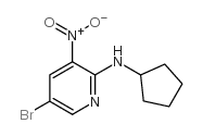 5-Bromo-N-cyclopentyl-3-nitropyridin-2-amine Structure