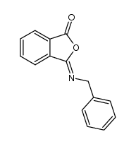 3-(benzylimino)isobenzofuran-1-one结构式