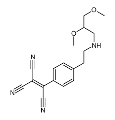 2-[4-[2-(2,3-dimethoxypropylamino)ethyl]phenyl]ethene-1,1,2-tricarbonitrile结构式