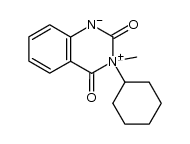 3-cyclohexyl-3-methyl-2,4-dioxo-1,2,3,4-tetrahydro-quinazolinium betaine Structure