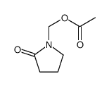 (2-oxopyrrolidin-1-yl)methyl acetate Structure