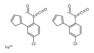 Iron,dicarbonyl(4-chlorobenzenethiolato)(h5-2,4-cyclopentadien-1-yl)- (9CI) Structure