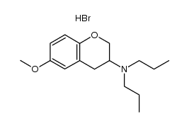 6-methoxy-3,4-dihydro-3-(dipropylamino)-2H-1-benzopyran hydrobromide Structure