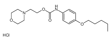 2-morpholin-4-ylethyl N-(4-pentoxyphenyl)carbamate,hydrochloride Structure