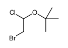 2-(2-bromo-1-chloroethoxy)-2-methylpropane Structure