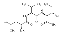 leucyl-valyl-isoleucinamide Structure