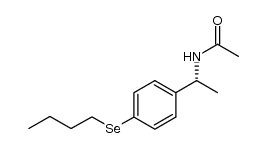 (R)-N-(1-(4-(butylselanyl)phenyl)ethyl)acetamide结构式