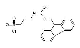 9H-fluoren-9-ylmethyl N-(3-chlorosulfonylpropyl)carbamate结构式