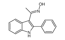 2-phenylindole-3-acetoxime Structure