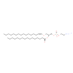 1-1(Z)-Hexadecenyl-2-Palmitoyl-sn-glycero-3-PE结构式