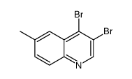 3,4-dibromo-6-methylquinoline structure