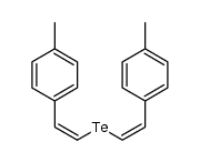 (Z,Z)-bis(p-metylstyryl) telluride Structure