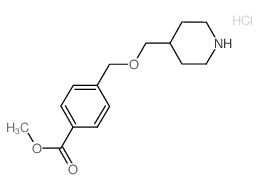 Methyl 4-[(4-piperidinylmethoxy)methyl]benzoate hydrochloride Structure