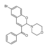 (6-bromo-2-morpholin-4-yl-2H-chromen-3-yl)-phenylmethanone Structure