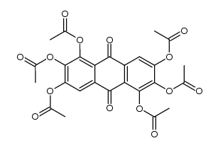 1,2,3,5,6,7-hexaacetoxy-anthraquinone结构式