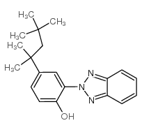 2-[2-羟基-5-(1,1,3,3-四甲丁基)苯基]苯并三唑结构式