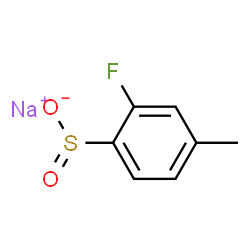 2-氟-4-甲基苯亚磺酸钠盐结构式
