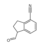 1-formyl-2,3-dihydro-1H-indene-4-carbonitrile Structure