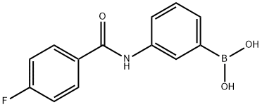 3-(4-氟苯基甲酰氨基)苯硼酸图片