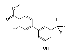 methyl 2-fluoro-4-[3-hydroxy-5-(trifluoromethyl)phenyl]benzoate结构式