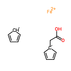 Ferroceneacetic Acid Structure