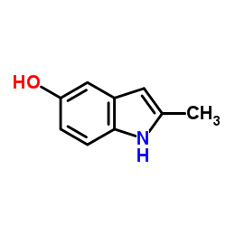 5-羟基-2-甲基吲哚结构式