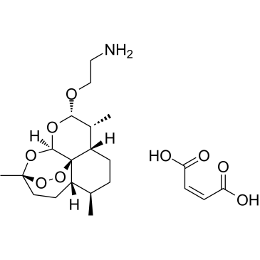 &beta;-Aminoarteether maleate结构式