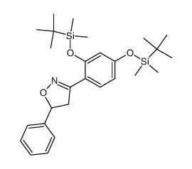 3-(2,4-di(t-butyldimethylsilyloxy)phenyl)-5-phenylisoxazoline结构式