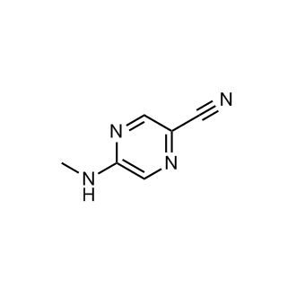 5-(甲基氨基)吡嗪-2-腈结构式