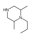 Piperazine, 2,6-dimethyl-1-propyl- (9CI)结构式