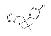 2-(4-Chlorophenyl)-3,3-dimethyl-2-[(1H-1,2,4-triazol-1-yl)methyl]oxetane结构式