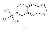 6-tert-butyl-7,8-dihydro-5H-[1,3]dioxolo[4,5-g]isoquinoline hydrochloride结构式