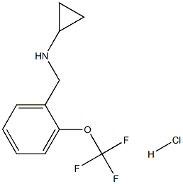 (1S)CYCLOPROPYL[2-(TRIFLUOROMETHOXY)PHENYL]METHYLAMINE HYDROCHLORIDE结构式