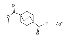 (4-(methoxycarbonyl)-bicyclo[2.2.2]octane-1-carbonyloxy)silver Structure