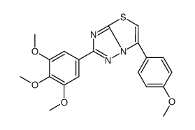 6-(4-methoxyphenyl)-2-(3,4,5-trimethoxyphenyl)-[1,3]thiazolo[3,2-b][1,2,4]triazole Structure