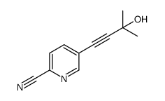 5-(3-hydroxy-3-methylbut-1-yn-1-yl)picolinonitrile Structure