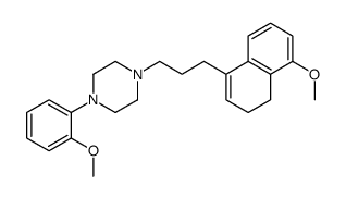 4-(3-(1,2-dihydro-8-methoxynaphthalen-4-yl)-n-propyl)-1-(2-pyridyl)piperazine Structure