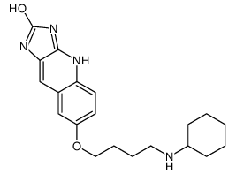 7-[4-(cyclohexylamino)butoxy]-1,3-dihydroimidazo[4,5-b]quinolin-2-one Structure